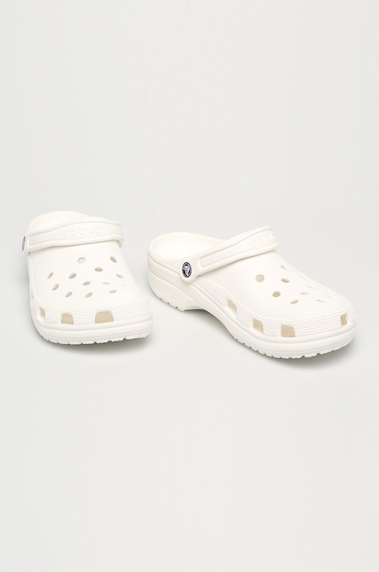 Crocs papuci Classic CROCS.CLASSIC.10001.M alb AW23
