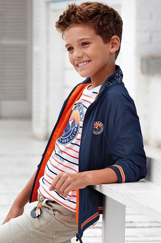 Mayoral - Geaca reversibila pentru copii 128-172 cm cu captuseala bleumarin 6449.7F.JUNIOR