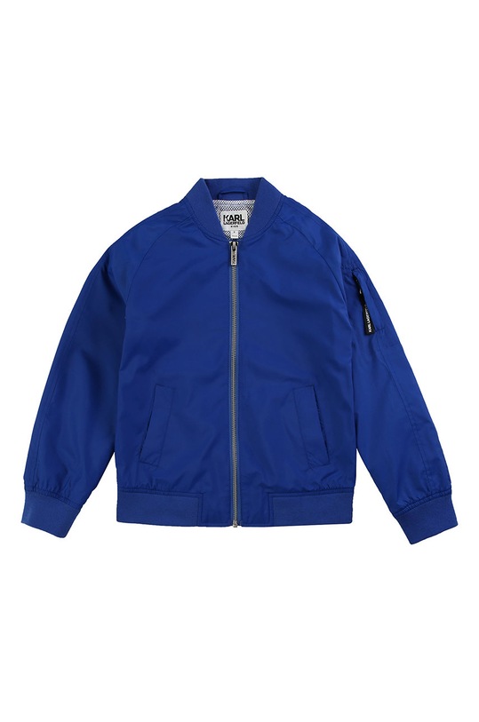 Karl Lagerfeld - Detská bunda bomber 138-150 cm bomber modrá Z26063