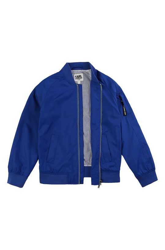 Chlapec Karl Lagerfeld - Detská bunda bomber 138-150 cm Z26063 modrá