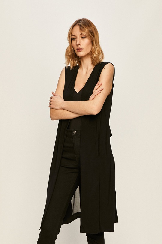 Dkny - Vesta pletenina černá W3319DKA