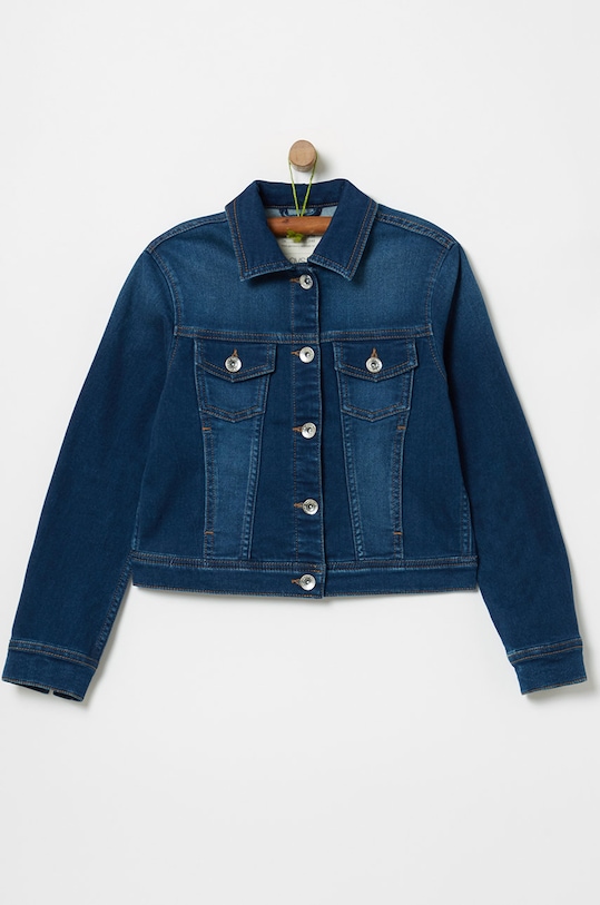 OVS - Kurtka jeansowa dziecięca 146-170 cm bez kaptura niebieski 801347