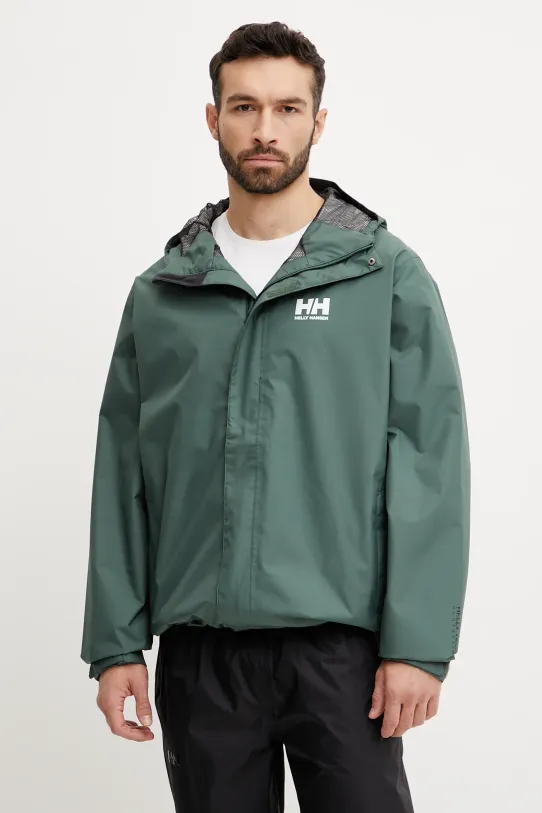 Куртка Helly Hansen SEVEN с капюшоном зелёный 62047