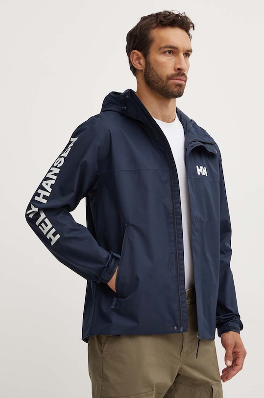 Nepremokavá bunda Helly Hansen Ervik nezateplené tmavomodrá 64032