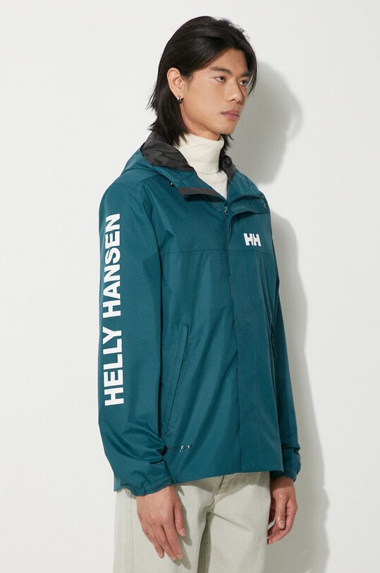 Nepromokavá bunda Helly Hansen Ervik tyrkysová 64032