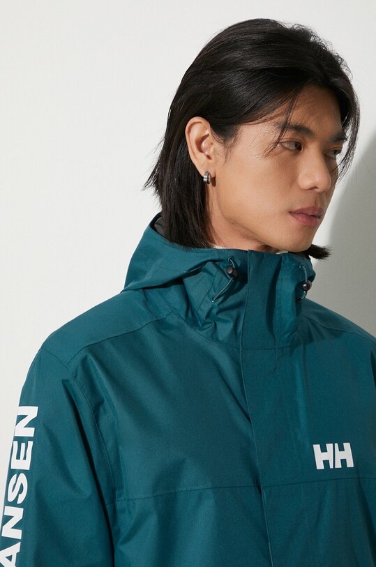 Nepromokavá bunda Helly Hansen Ervik 64032 tyrkysová