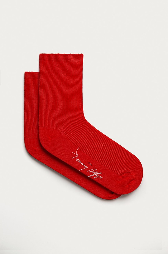Tommy Hilfiger - Ponožky krátke ponožky oranžová 320315001