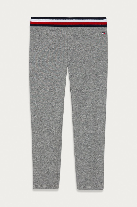 Tommy Hilfiger - Legginsy dziecięce 104-176 cm z elastanem szary KG0KG05057