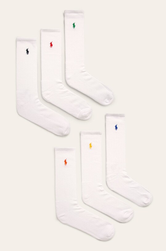 Polo Ralph Lauren - Skarpetki (6-pack) 449799740002 skarpetki długie biały 449799740002