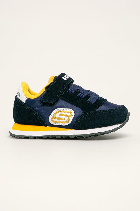Skechers - Buty dziecięce skóra zamszowa granatowy 97366N