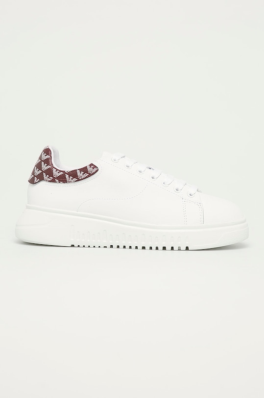 Emporio Armani - Ghete de piele piele alb X3X024.XM327