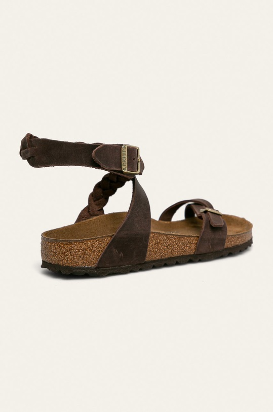 Încălțăminte Birkenstock - Sandale de piele Yara Braided 1015928 maro