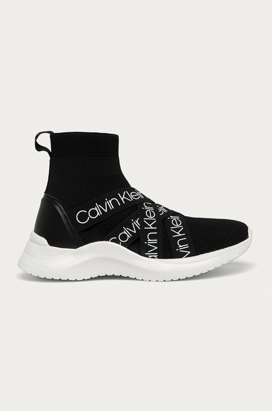 Calvin Klein - Topánky imitácia kože čierna E4633