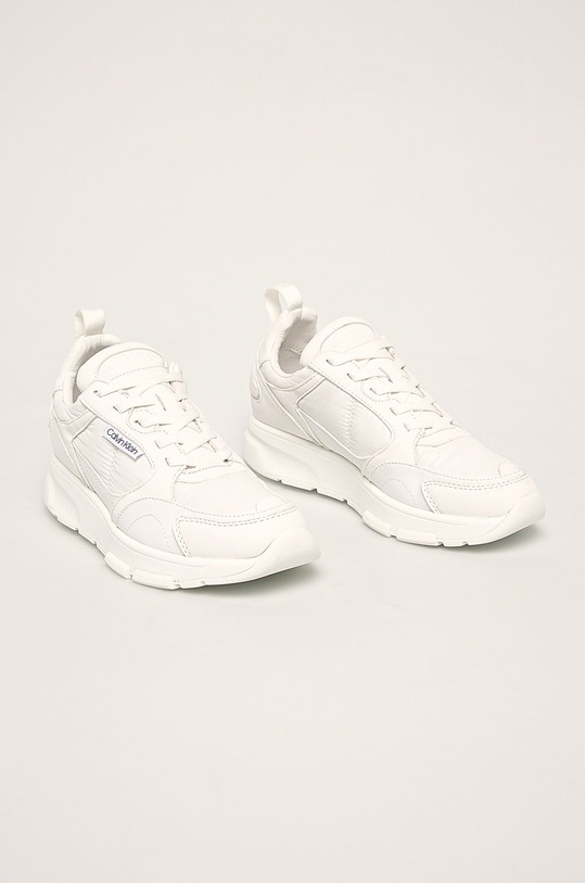 Calvin Klein - Topánky E6304 biela SS20