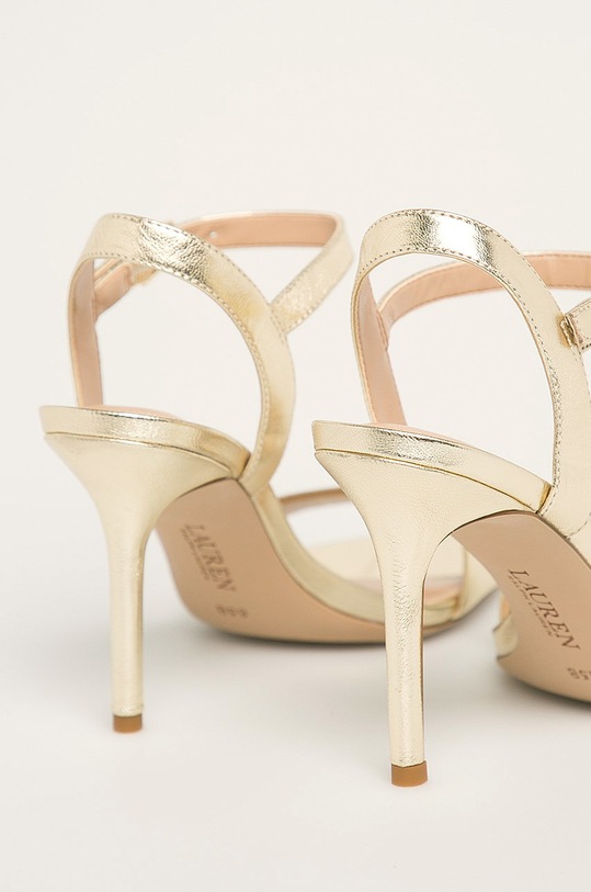 Lauren Ralph Lauren - Kožené sandály zlatá 802784247001