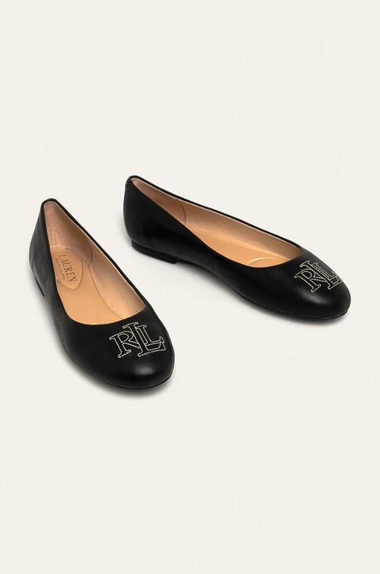Lauren Ralph Lauren - Balerini de piele 802774682002 negru AW20
