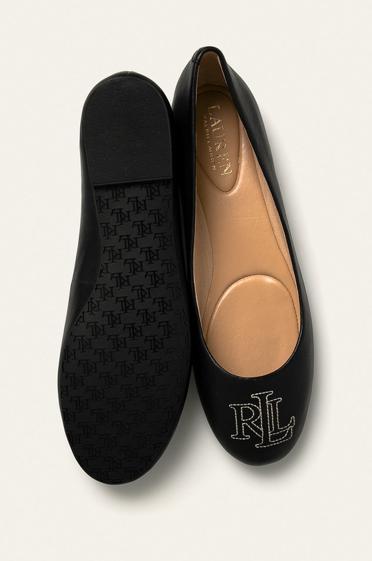 Lauren Ralph Lauren - Balerini de piele negru 802774682002