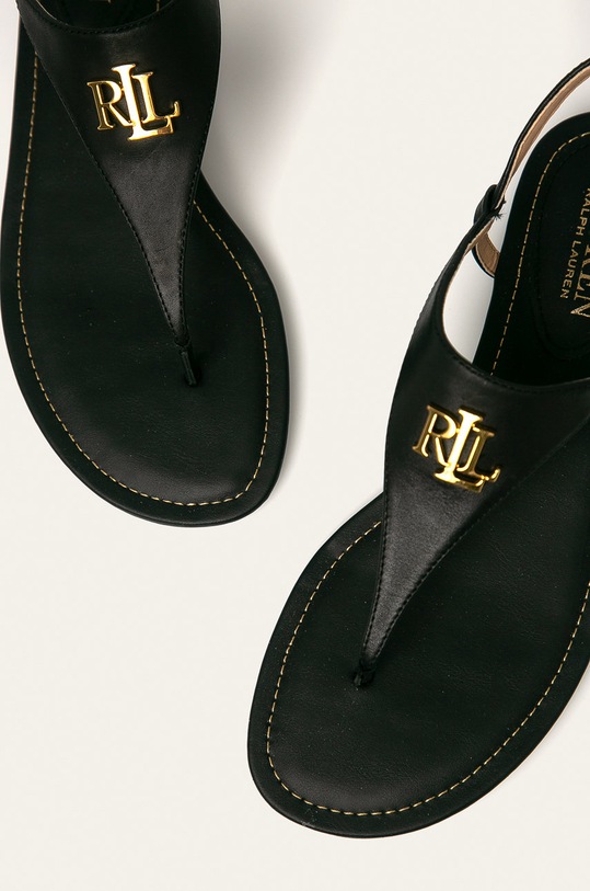 Obuv Lauren Ralph Lauren - Kožené sandále 802774600001 čierna
