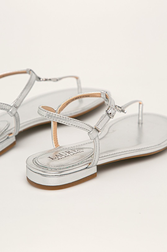 Încălțăminte Lauren Ralph Lauren - Sandale de piele 802774604002 argintiu