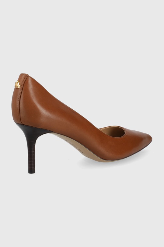 Lauren Ralph Lauren bőr tűsarkú Lanette 802723236002 barna AW23