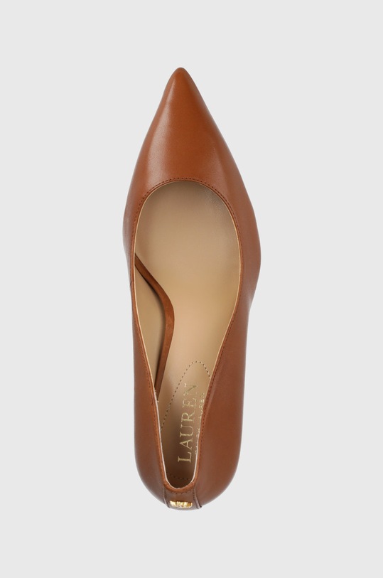 Lauren Ralph Lauren bőr tűsarkú Lanette barna 802723236002