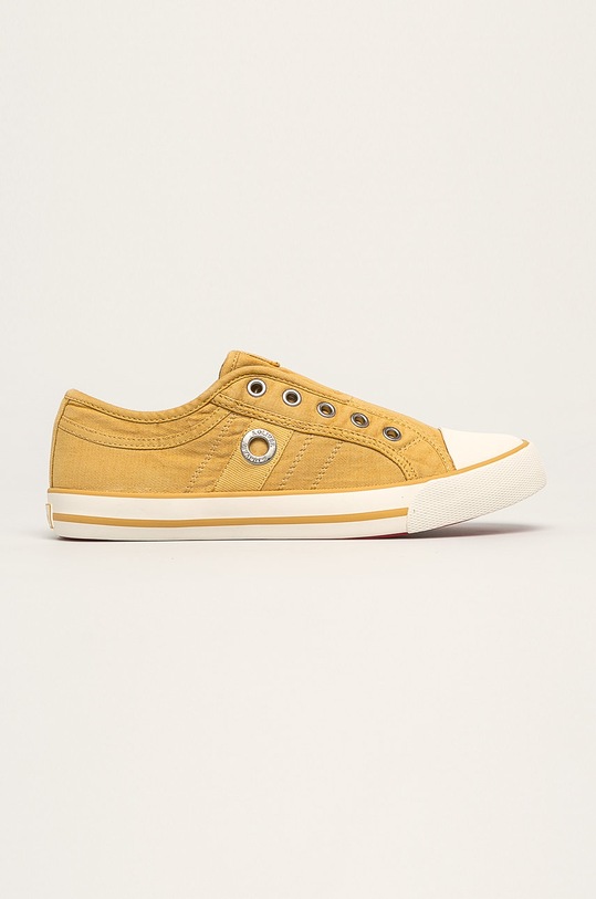 s. Oliver - Tenisky slip on žltá 5.5.24635.24.600