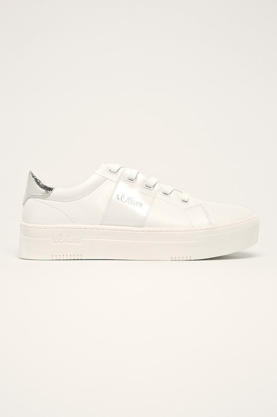 s. Oliver - Topánky platforma biela 5.5.23628.24.193