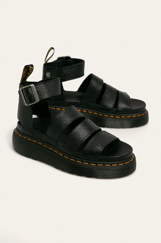 Dr. Martens sandale de piele Clarissa Ii Quad 24476001 negru SS21