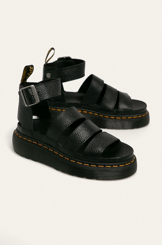 Dr. Martens - Sandały skórzane Clarissa Ii Quad 24476001 czarny SS21