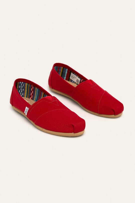 Toms - Espadrile Classic 10000874 rosu SS21