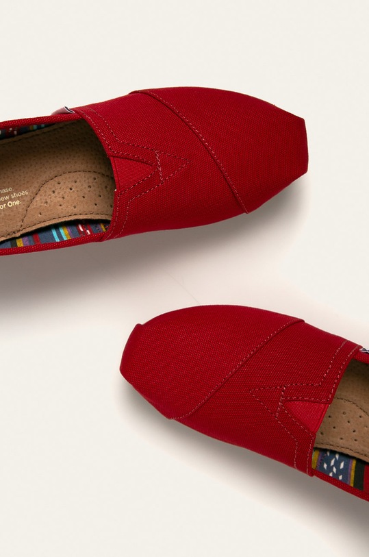 Toms - Espadryle Classic 10000874 czerwony
