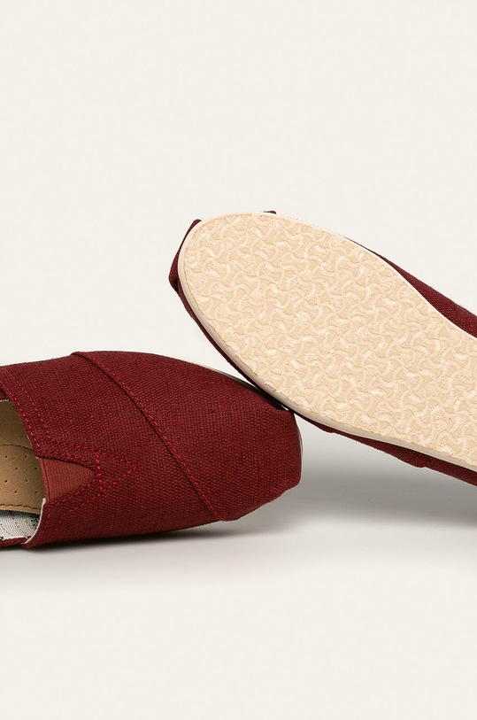 Toms - Espadrilky Heritage Canvas burgundské 10011678
