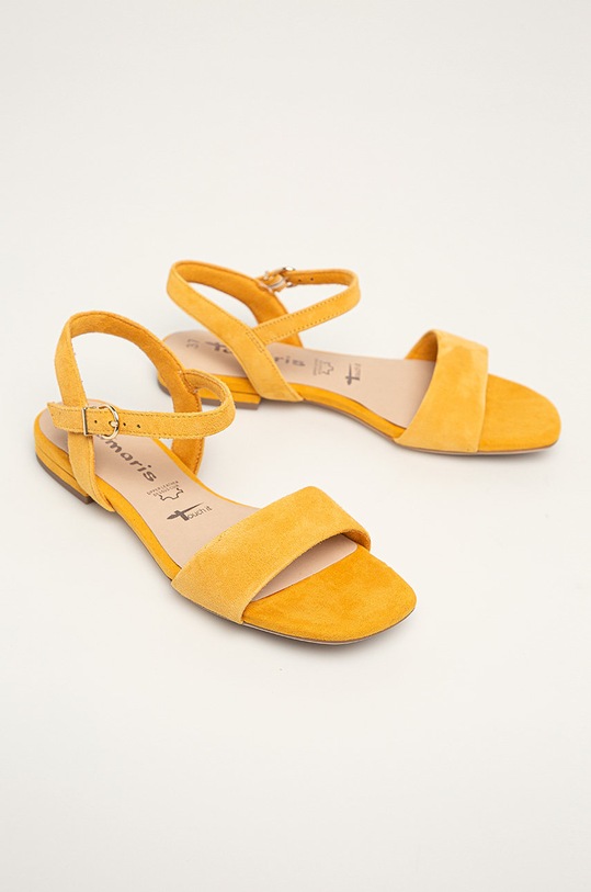 Tamaris - Sandale de piele 1.1.28100.24.627 galben SS20