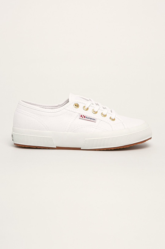 Superga - Tenisówki płaska biały S000010.A15