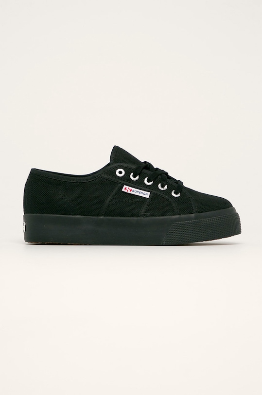 Superga - Tenisky plochá čierna S00C3N0.996