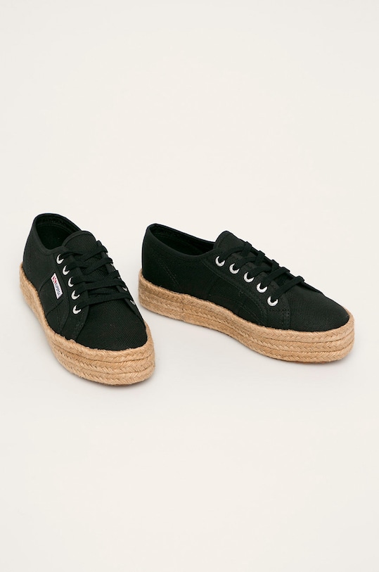 Superga - Espadryle S00CF20.999 czarny SS20