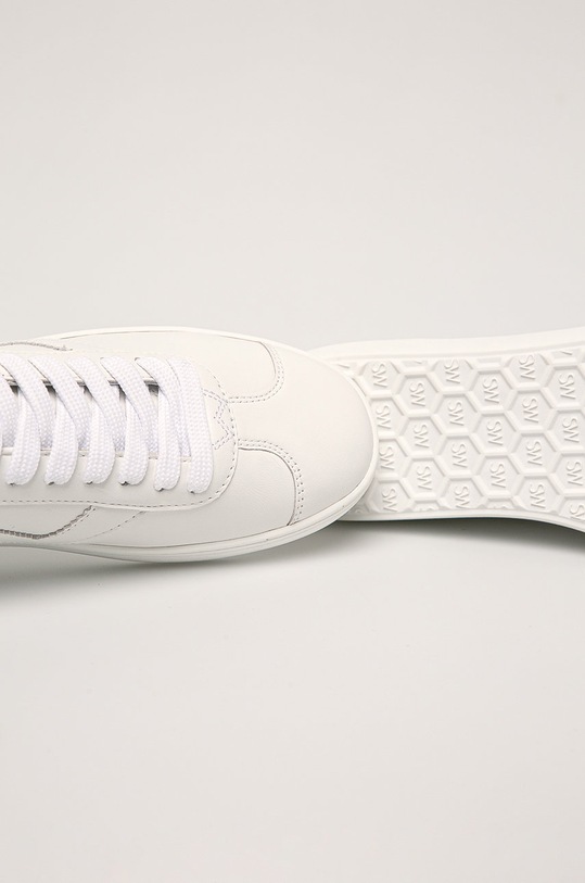 Stuart Weitzman - Kožené boty Daryl bílá S3694.WHT