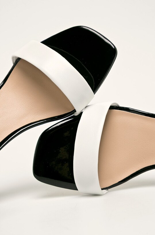 Guess Jeans - Kožené sandále FL6EVA.LEA03 biela