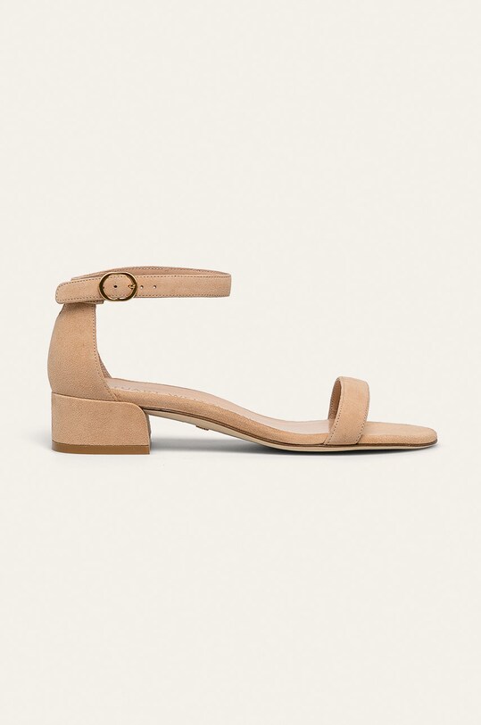 Stuart Weitzman sandali in pelle Nudistjune pelle scamosciata beige S2229