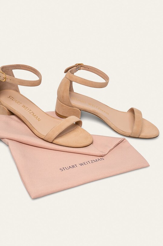 Stuart Weitzman sandali in pelle Nudistjune S2229 beige