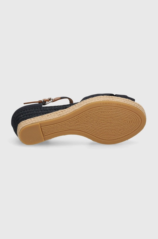 Tommy Hilfiger sandały BASIC OPENED TOE MID WEDGE FW0FW04785 granatowy