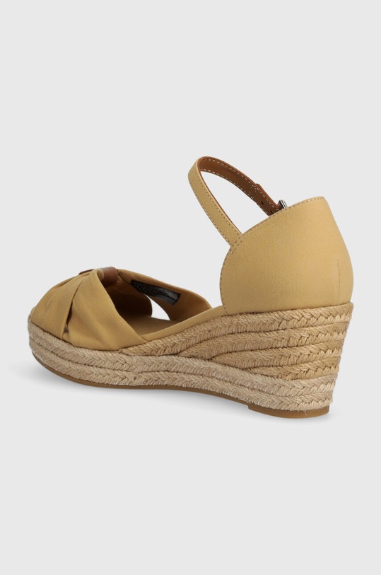 Boty Sandály Tommy Hilfiger BASIC OPENED TOE MID WEDGE FW0FW04785 béžová