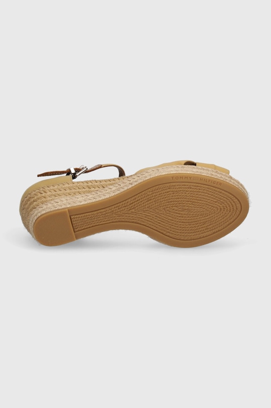 Sandály Tommy Hilfiger BASIC OPENED TOE MID WEDGE FW0FW04785 béžová