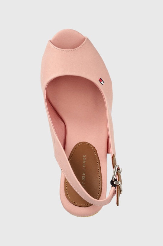 Tommy Hilfiger sandały ICONIC ELENA SLING BACK WEDGE różowy FW0FW04789