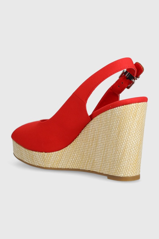 Παπούτσια Σανδάλια Tommy Hilfiger ICONIC ELENA SLING BACK WEDGE FW0FW04789 κόκκινο