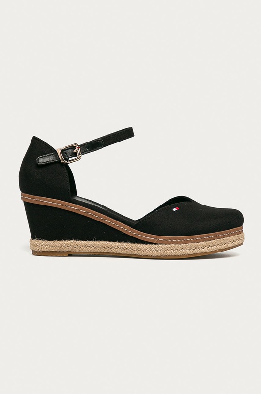 Tommy Hilfiger - Espadrilky klín černá FW0FW04787