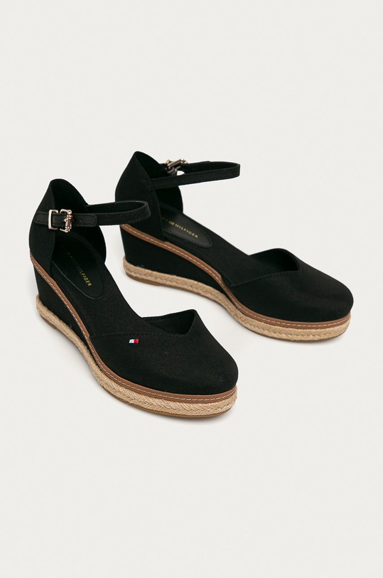 Tommy Hilfiger - Espadrilky FW0FW04787 černá SS22