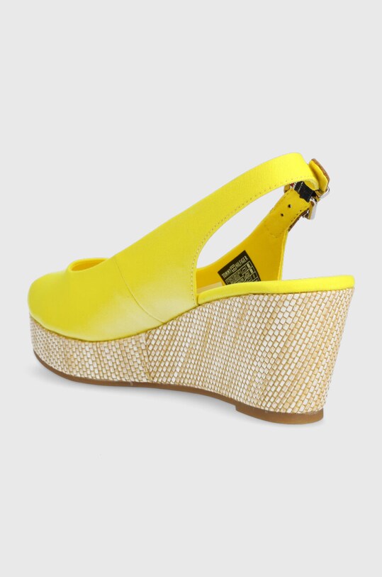 Obuća Sandale Tommy Hilfiger ICONIC ELBA SLING BACK WEDGE FW0FW04788 zlatna