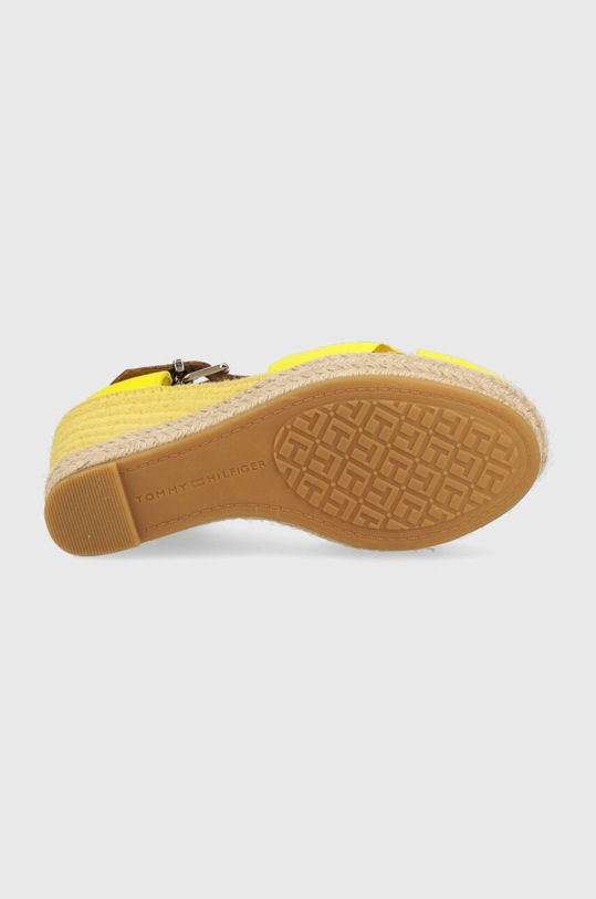 Tommy Hilfiger sandały BASIC OPENED TOE HIGH WEDGE FW0FW04784 żółty