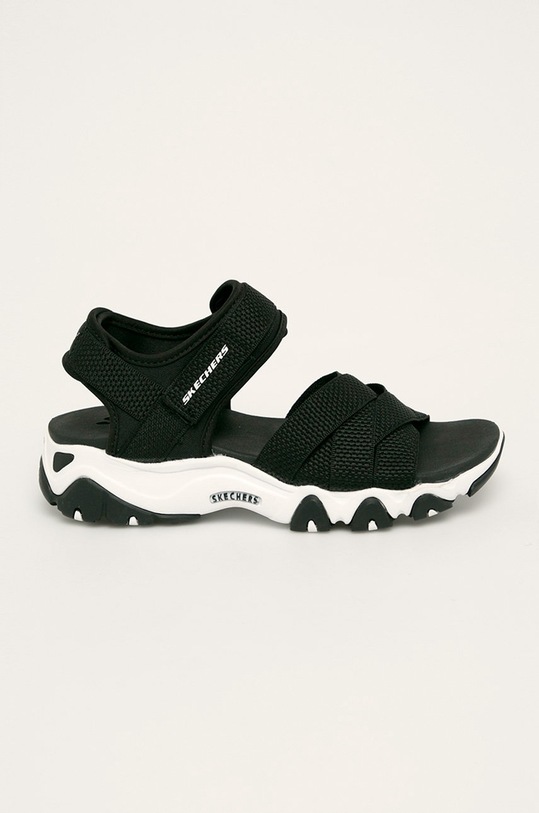 Skechers - Sandále textilný čierna 32996